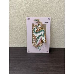 Studio Ghibli Spirited Away Dragon Haku Floral Figural Metal Claw Hair Clip